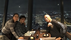 Family Dinner in the  Auckland Sky Tower