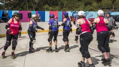 Blockers at Roller Derby