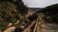 Heading back down from Sacsayhuaman